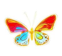 Mariposa dinámica LED, lámpara decorativa con simulación de mariposa estática/dinámica de 40 cm, iluminación paisajística con mariposas iluminadas para césped, iluminación exterior Blue 40cm-dynamic