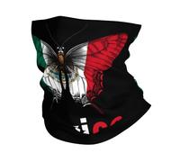 Mariposa Divertida Bandera De México Hombre Mujer Pañuelo De Cabeza Secado Rápido Sombreros Protección Solar Bufanda Facial para Yoga Motocicleta Cámping