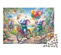 Mariposa Elefante 500 Piece Estilo de Dibujos Animados Puzzle - Juego Mental Educativo & Diversión De Decoración Hogar Relajante (Reto para Todos, 12+ Años)