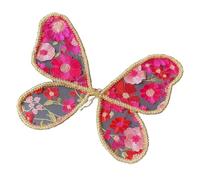 Mariposa encantadora de poliéster para niños, para recitales de baile y eventos temáticos de cuento de hadas, bordada, encantadora ala