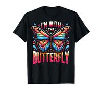 Mariposa finge que estoy con el animal mariposa mariposas Camiseta