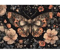 Mariposa Flor Puzzle 3000 Piezas Adultos, Rompecabezas con Letras en la Parte Posterior - Piezas Que Encajan Perfectamente, Reto de Concentración, Regalo para Mujer y Decor Hogar, 122 x 81 cm w0-271