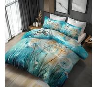 Mariposa Funda Nórdica Cama 135/150 Diente De LeóN Juego de Funda de Edredón Microfibra 240x220 cm y Fundas de Almohada 50x75 cm Muy Suave y Transpirable