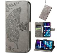 Mariposa Funda para Huawei Nova 15, Soporte, Cierre magnético Flor Cover, Mariposas y Rosas Wallet Case para Huawei Nova 15-05