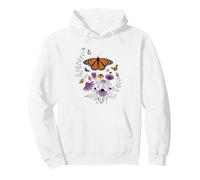 Mariposa Girasol Patio Jardín Hábitat Jardinero De Mariposas Sudadera con Capucha
