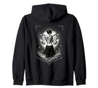 Mariposa Gótica Hada Luna Luz Fantasía Arte Sudadera con Capucha