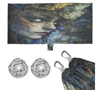 Mariposa - Hamacas Enchanted Muse para acampar con bolsa de transporte portátil, hamaca portátil para patio exterior, patio trasero junto a la piscina