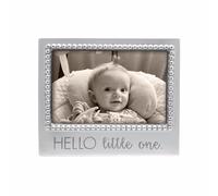 MARIPOSA Hello Little One-Marco con Cuentas (4 x 6), Aluminio Fundido Reciclado, Plateado