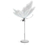Mariposa luminosa cinética LED con alas en movimiento, sistema motorizado, alas translúcidas, uso interior, reutilizable, efecto 3D