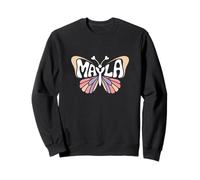 Mariposa Mayla - Arte de Palabras con Nombre Personalizado Sudadera
