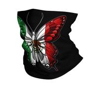 Mariposa México Bandera Mexicana México Unisex Bandana Respirable Calentador De Cuello Elástico Pasamontañas para Cámping Motocicleta Correr