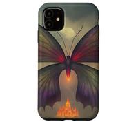 Mariposa mística iluminada por la luna Carcasa para iPhone 11