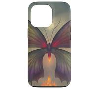 Mariposa mística iluminada por la luna Carcasa para iPhone 13 Pro