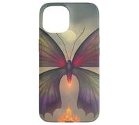 Mariposa mística iluminada por la luna Carcasa para iPhone 15