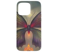 Mariposa mística iluminada por la luna Carcasa para iPhone 15 Pro Max