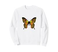 Mariposa monarca con alas Naranjas, Amarillas y Negras Sudadera