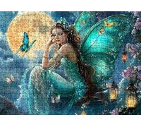 Mariposa Mujer Puzzle 3000 Piezas Adultos, Rompecabezas con Letras en la Parte Posterior - Piezas Que Encajan Perfectamente, Reto de Concentración, Regalo para Mujer y Decor Hogar, 122 x 81 cm w0-273