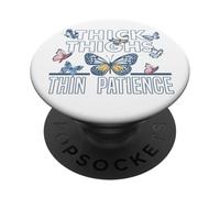 Mariposa Muslos Paciencia Gen Zer Big Sis Novia Esposa PopSockets PopGrip Adhesivo