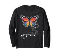 Mariposa Notas musicales Mariposas Lepidopterólogo Músico Manga Larga