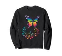 Mariposa Notas musicales Mariposas Lepidopterólogo Músico Sudadera