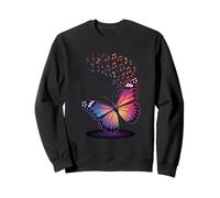 Mariposa Notas musicales Mariposas Lepidopterólogo Músico Sudadera