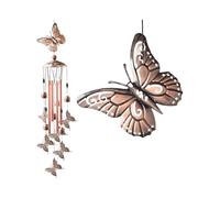 (Mariposa) Nuevas campanas de viento, campanas de pájaro, mariposa, carillón de viento, decoración para