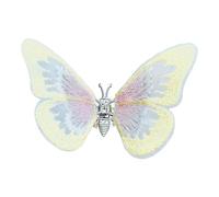 Mariposa para rejilla de ventilación, boquilla de mariposa móvil, clip de boquilla para ambientador de coche con forma de mariposa, bonita baratija de mariposa para consola central de veic