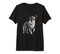 Mariposa Pastor Australiano Azul Merle Aussie Camiseta Premium