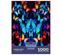 Mariposa psicodélica Puzzles Imposible,desafío para Adultos Entretenimiento Creativo 1000 Piezas Obra De Arte De Juego De para Adultos, Regalos A Partir De 14 Años 70x50cm/1000pcs