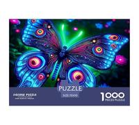 Mariposa Puzle 1000 Piezas - Juego Familiar, Reto Progresivo, Póster Guía 1:1, 70x50cm/1000pcs
