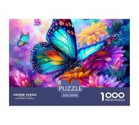 Mariposa Puzzle 1000 Piezas Pasatiempo Creativo Clásicos Regalos Obra De Arte Rompecabezas Desafiante Noches De Juegos para Adultos Y Niños 70x50cm/1000pcs