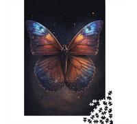 Mariposa Puzzle de 1000 Piezas Papel para Adultos Noche Misteriosa Arte Relajante Enfoque Decoración Hogar Regalo 38x26cm/1000pcs
