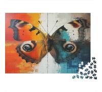 Mariposa Puzzles Imposible,desafío para Adultos Abstract Art Entretenimiento Creativo 1000 Piezas Obra De Arte De Juego De para Adultos Y Niños A Partir De 12 Años 1000pcs (75x50cm)