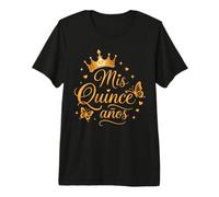 Mariposa Quinceañera Mis XV Años 15 Cumpleaños Niña Camiseta Premium