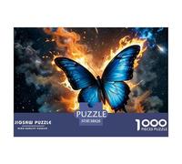Mariposa Rompecabezas 1000 Piezas - Reto Avanzado, Concentración Plena, Cartón Grueso, Póster Decorativo, 38x26cm/1000pcs