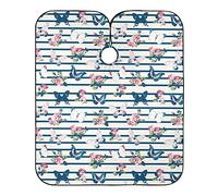 Mariposa Rosa Flor Raya Capas De Corte Peluqueria Ajustable Cortar Cabello Delantal Impermeable Barberos Delantal Para Niños Adulto Peluquero 140X168Cm