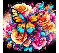 Mariposa Rosa Naranja Puzzle 90 Piezas para Adultos, DIY Rompecabezas Adultos 90 Piezas, Entretenimiento Creativo, Puzzles Clásicos, Juego de Habilidad para Toda La Familia