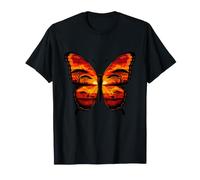 Mariposa Safari Africano Puesta del Sol Vida SIL Camiseta