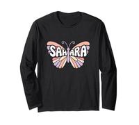 Mariposa Sahara - Personalizado Lindo Nombre Palabra Arte Manga Larga