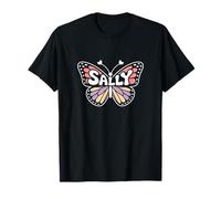 Mariposa Sally - Arte de Palabras con Nombre Personalizado Camiseta