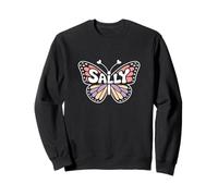 Mariposa Sally - Arte de Palabras con Nombre Personalizado Sudadera