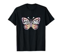 Mariposa Serafina - Arte de Palabras con Nombre Personalizado Camiseta