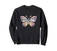 Mariposa Serafina - Arte de Palabras con Nombre Personalizado Sudadera