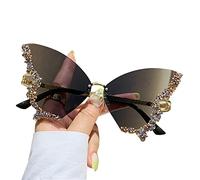 mariposa sin montura pequeña cara mariposa gafas rhinestone mariposa