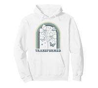 Mariposa transformada Floral Retro arcoíris Sudadera con Capucha