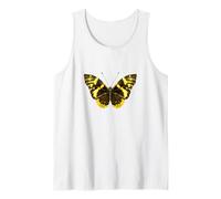 Mariposa Tropical exótica con alas Amarillas y Negras Camiseta sin Mangas