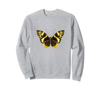Mariposa Tropical exótica con alas Amarillas y Negras Sudadera