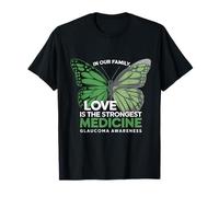 Mariposa verde de la cinta de la medicina más fuerte de la conciencia del glau Camiseta
