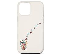 Mariposa voladora floral Mason Jar of Flowers Butterflies Art Carcasa para iPhone 12 Pro Max