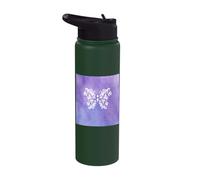 Mariposa y punto y coma Conciencia de salud mental Guerrero Suicidio Stainless Steel Insulated Water Bottle